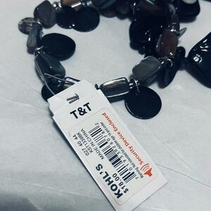 Sonoma Black and Brown Beaded Bracelet